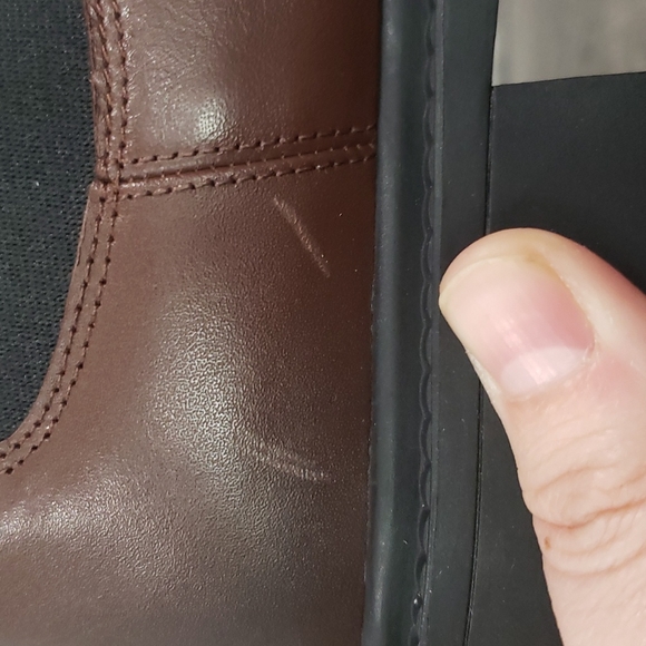 Coach-Lyden Pull On Chunky Lug Sole Bootie Walnut Size 5.5M - Picture 10 of 13